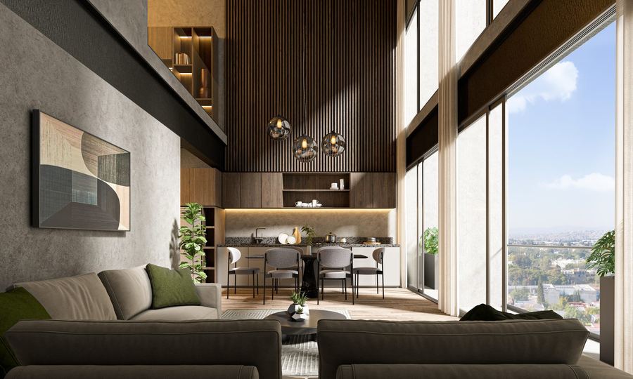 Render recámara principal NARA Américas